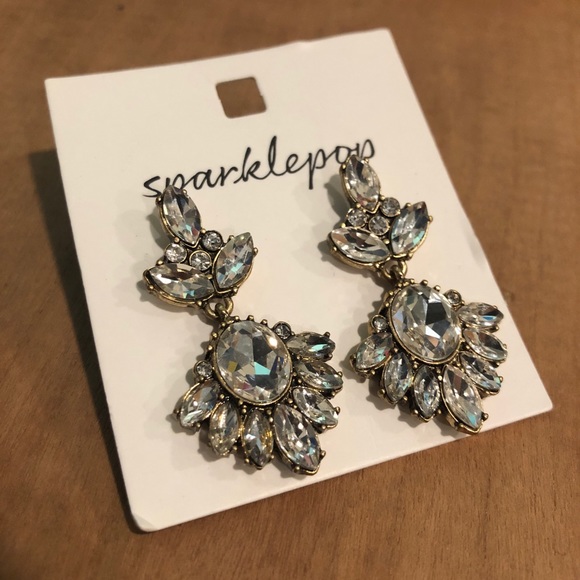 Sparklepop Jewelry Sparklepop Crystal Glass Art Deco Style Earring